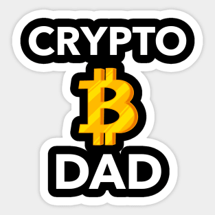 Crypto Dad Bitcoin - cryptocurrency inspired Sticker